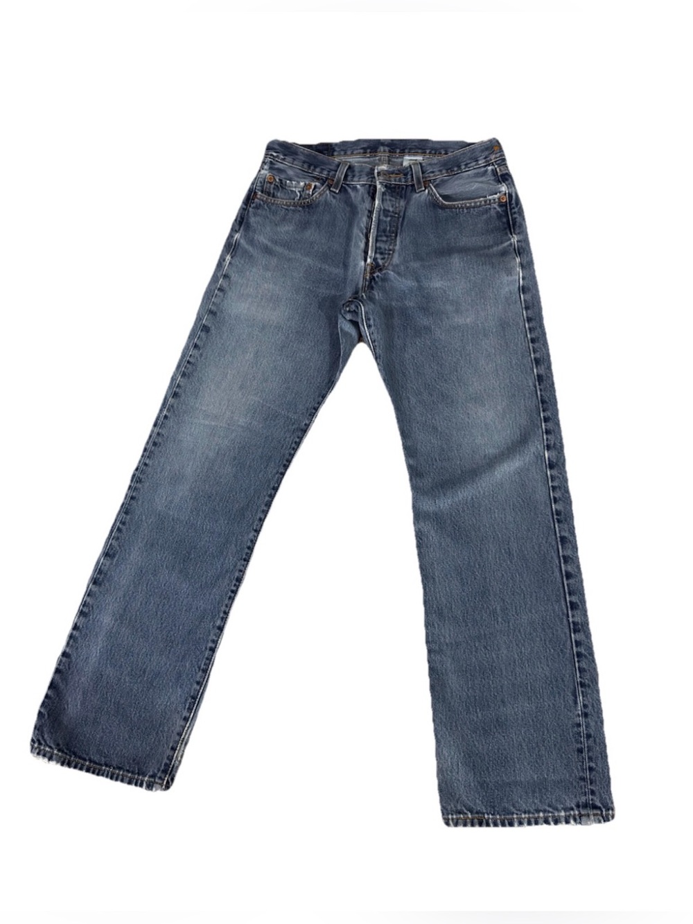 Vtg Levi's 501 Original Fit Jeans 30x30 Indigo Blue Button Fly 2005 USA Era
